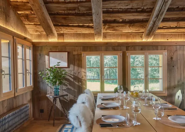 Gstaad Mountain With Outdoor וילה Gsteig