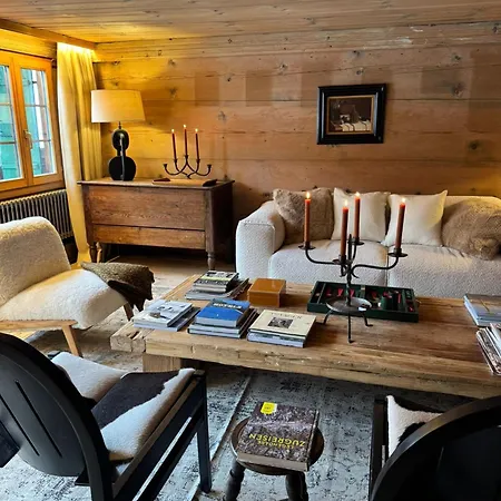 Gstaad Mountain With Outdoor Villa Gsteig